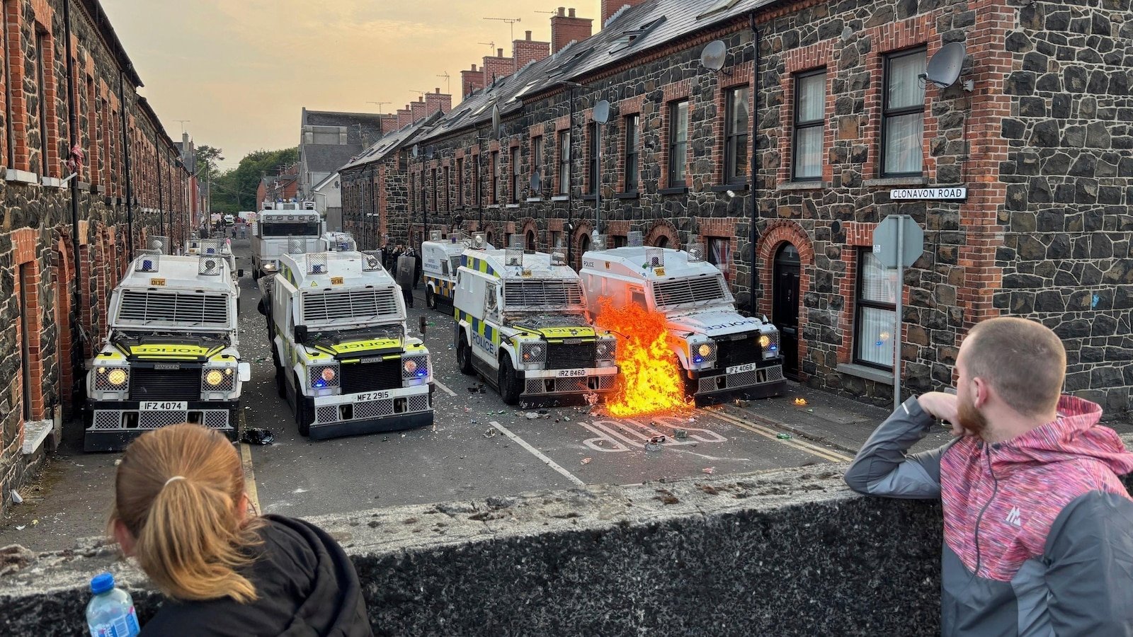Police use water cannon amid anti-immigrant violence in Northern Ireland town
