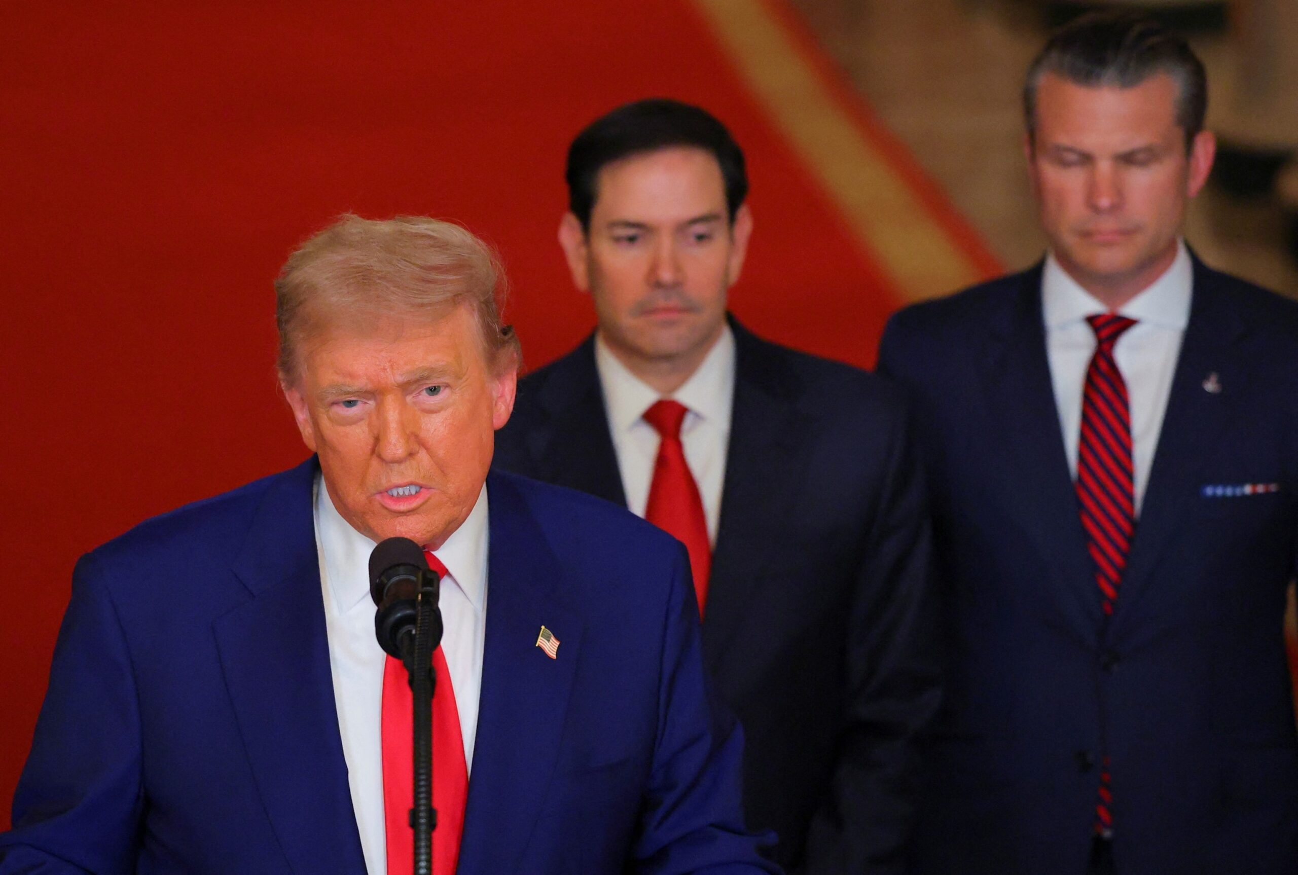 Transcription: President Donald Trump addresses the nation after the United States attacks Iran