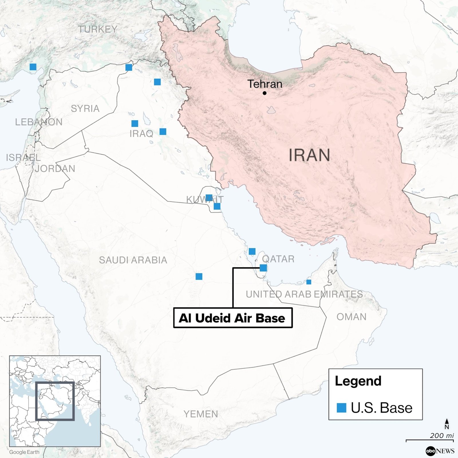 Trump calls Iran's reprisals on the American "very weak" basis, he does not say he will respond militarily