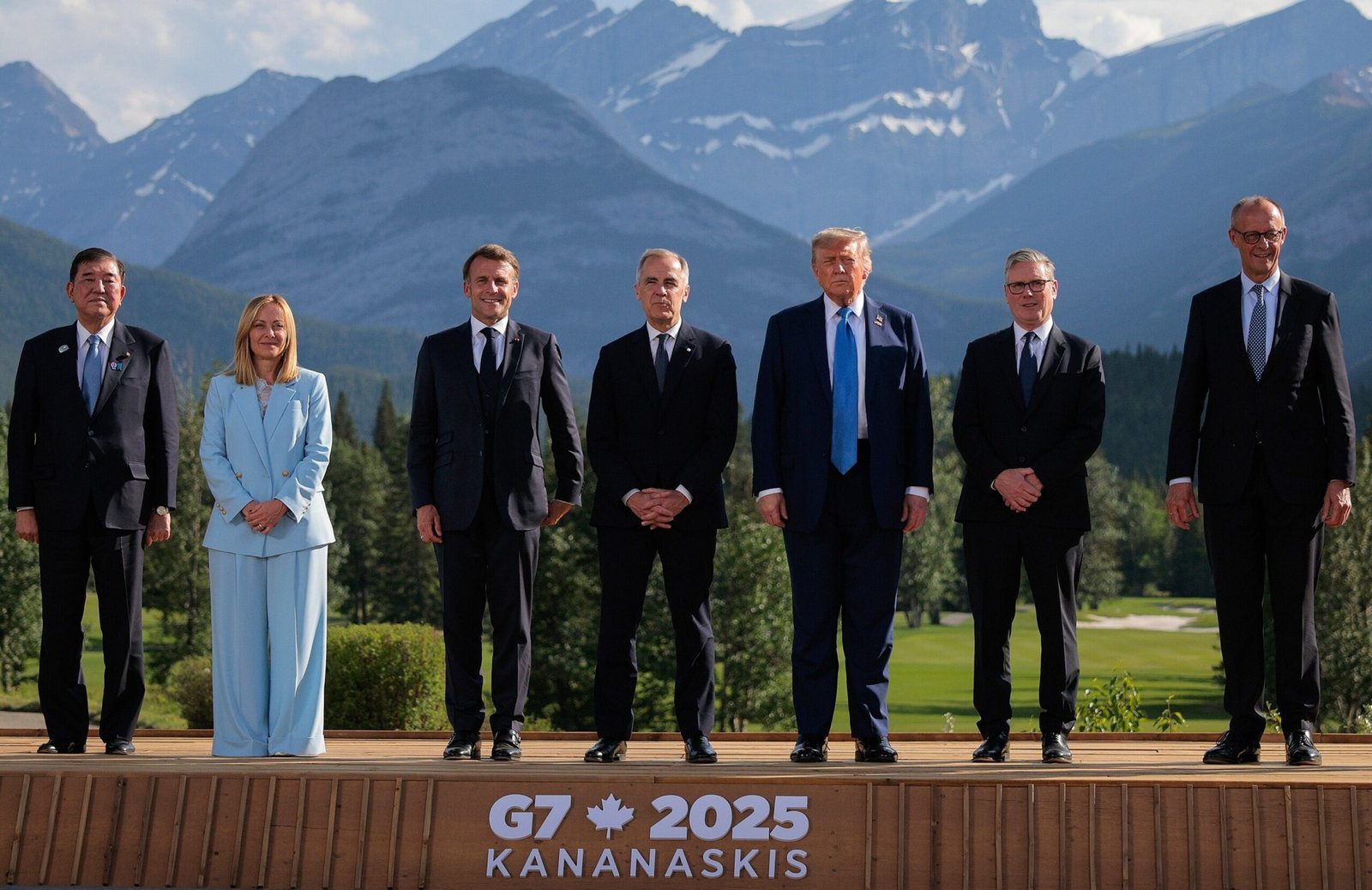 Photo: G7 leaders attend their first session at the G7 Summit in Kananaskis, Alberta, Canada, June 16, 2025.