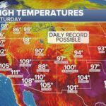 Photo: High temperature map