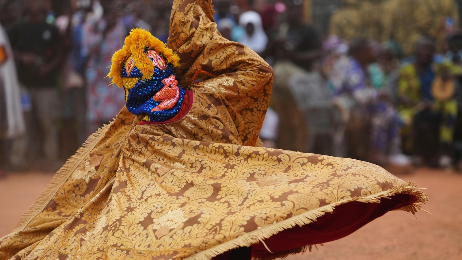 Photos of Benin's traditional mask festival as ancient customs come alive
