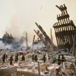 The debris of the World Trade Center Ardenan after the terrorist attacks on September 11, 2001 in New York.