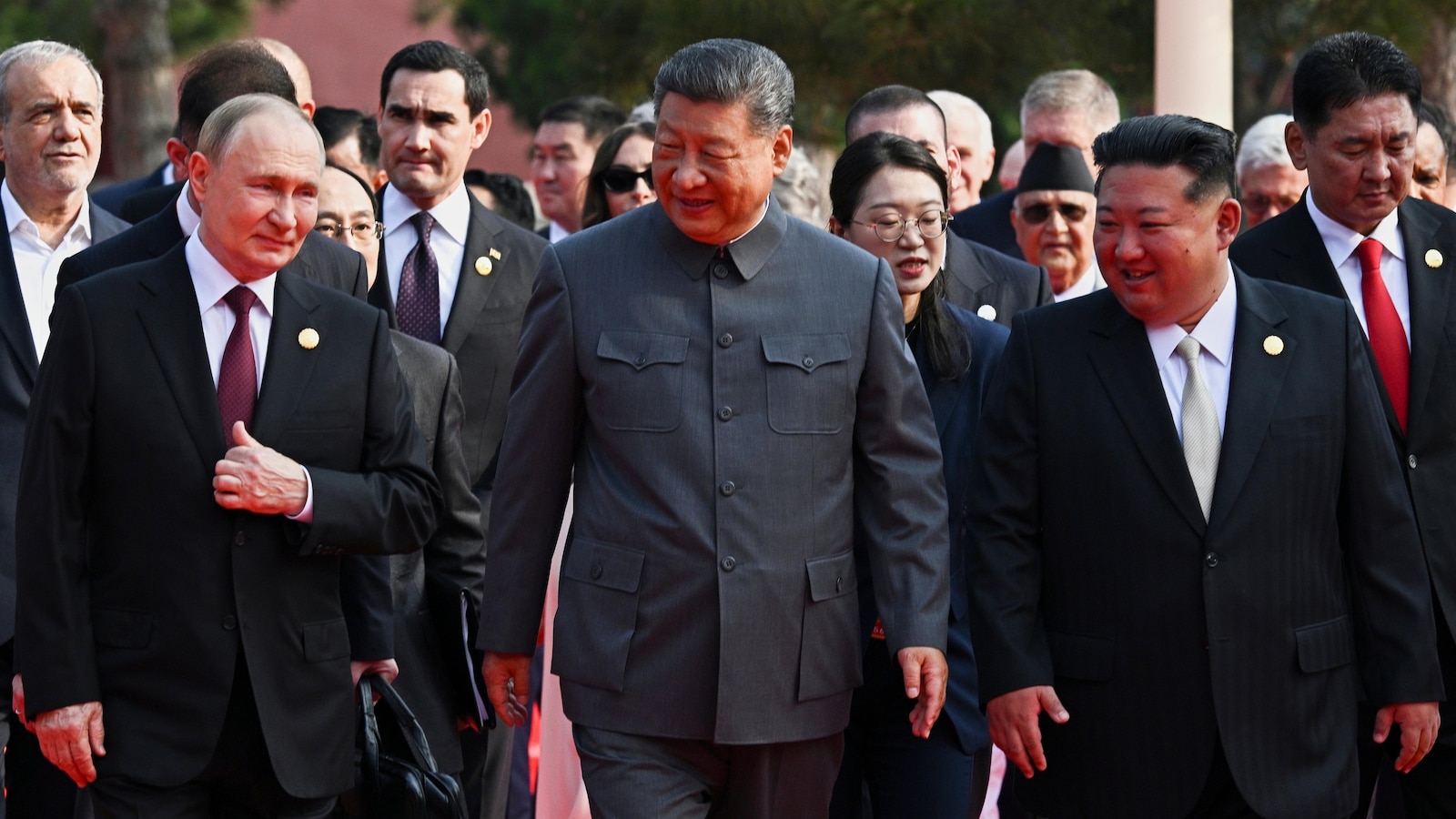 Beijing's show of strength unites Xi, Kim and Putin in symbolic walk of solidarity