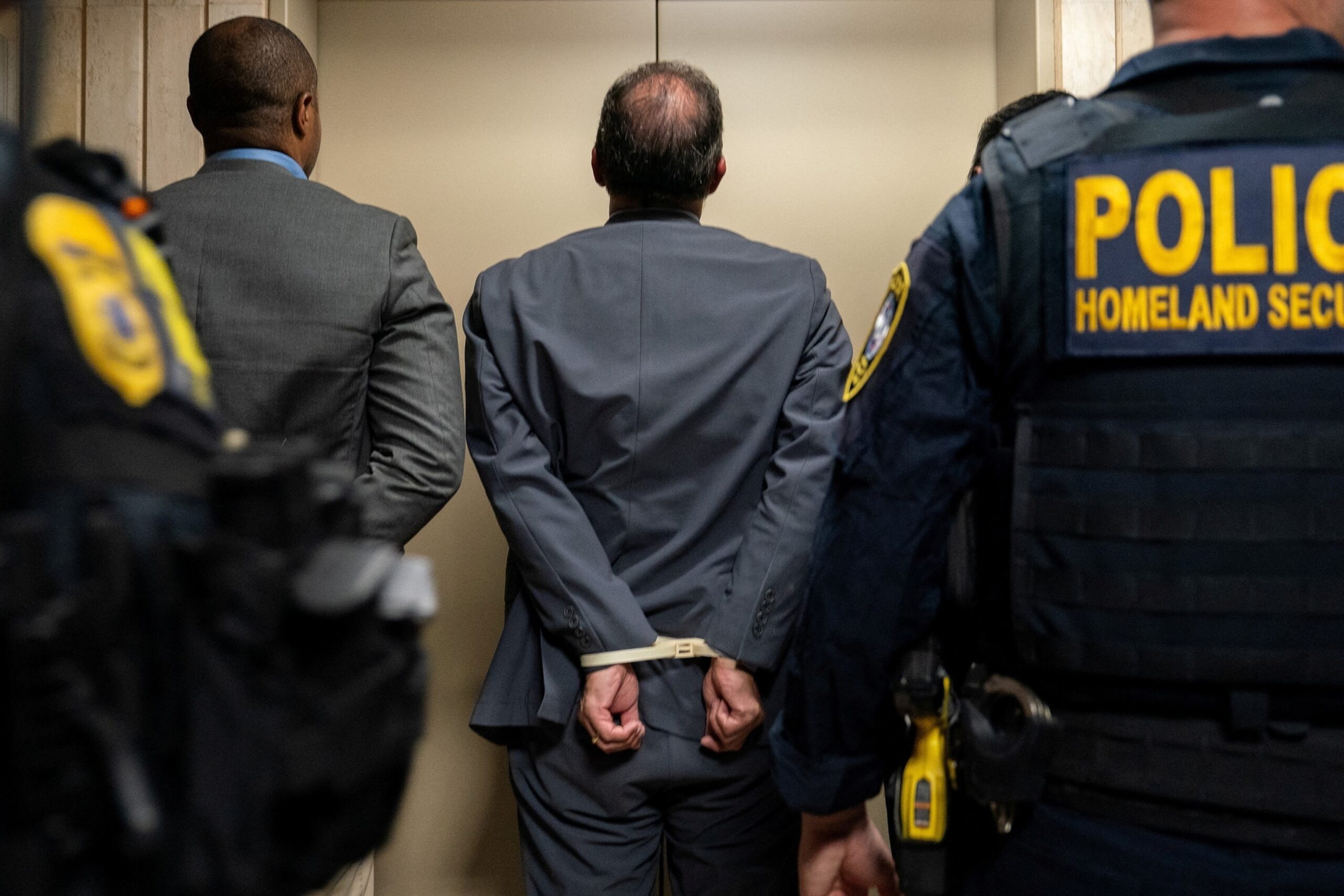 Photo: Federal Immigration Officers in the United States Immigration Court in New York City