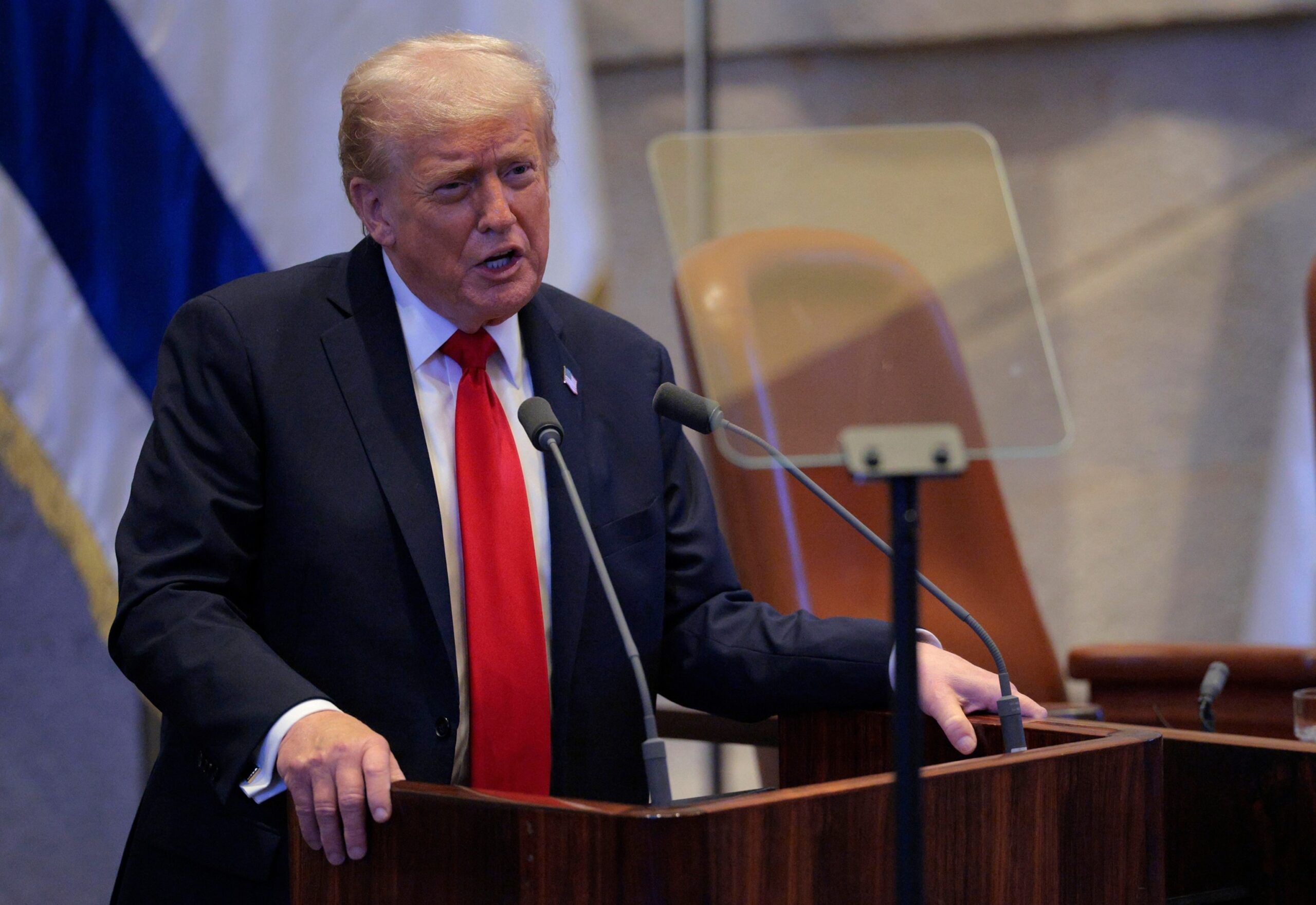 Trump touts 'historic dawn of new Middle East' in Knesset speech

