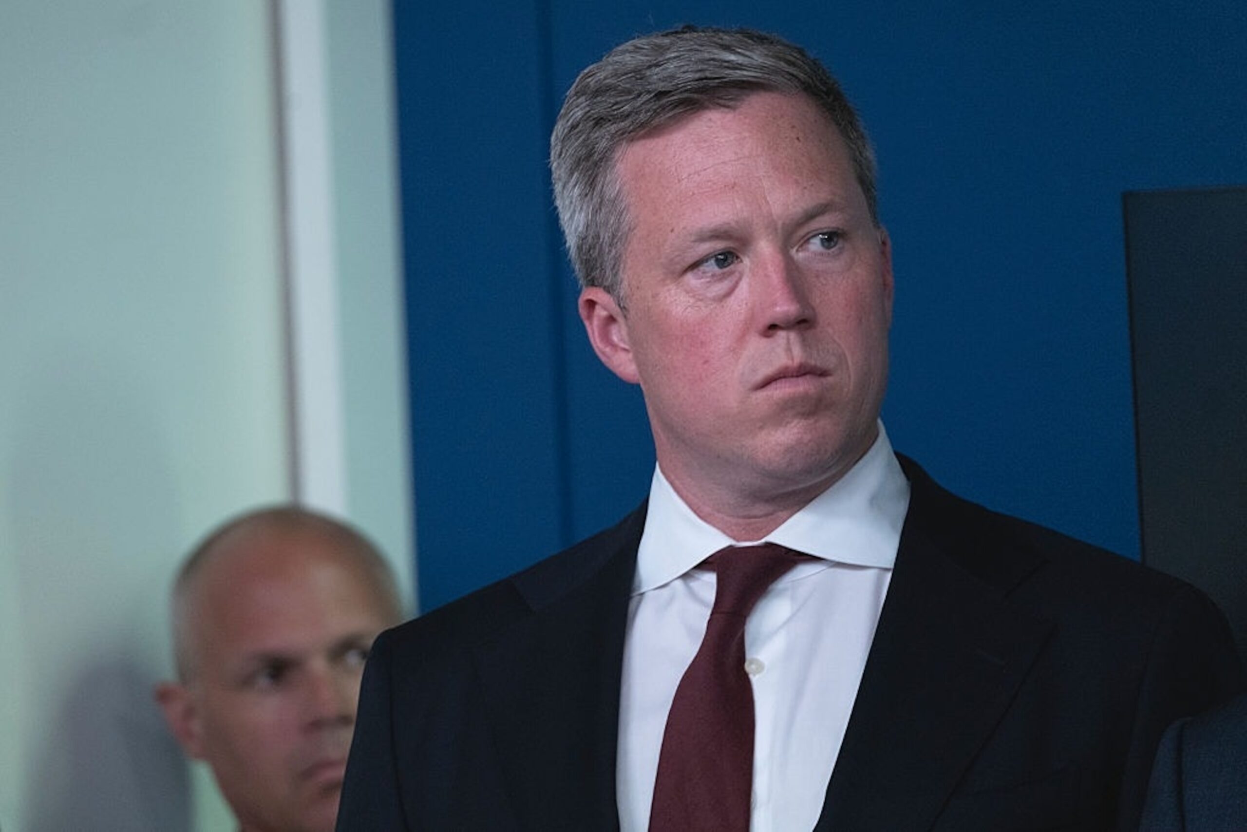 PHOTO: US President Donald Trump holds a press conference on August 11, 2025